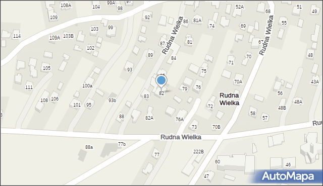 Rudna Wielka, Rudna Wielka, 82, mapa Rudna Wielka