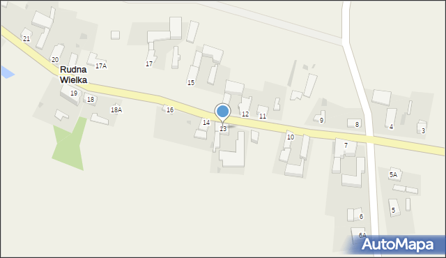 Rudna Wielka, Rudna Wielka, 13, mapa Rudna Wielka