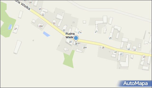 Rudna Wielka, Rudna Wielka, 18, mapa Rudna Wielka