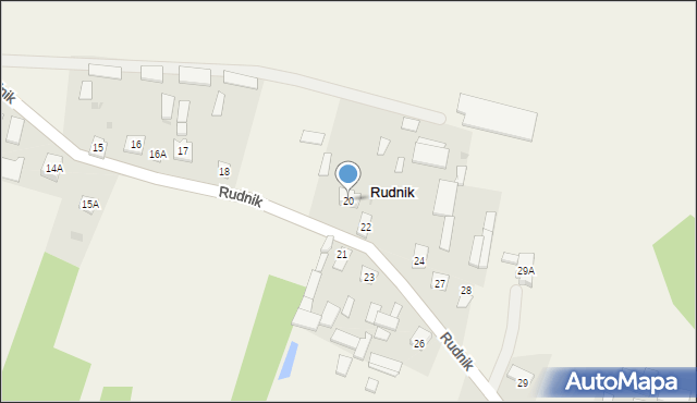 Rudnik, Rudnik, 20, mapa Rudnik