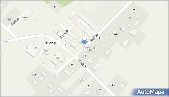 Rudnik, Rudnik, 11, mapa Rudnik