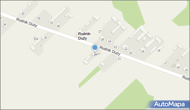 Rudnik Duży, Rudnik Duży, 25, mapa Rudnik Duży