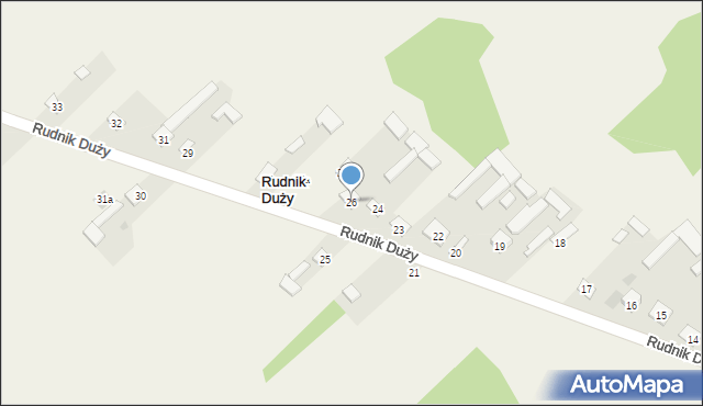 Rudnik Duży, Rudnik Duży, 26, mapa Rudnik Duży