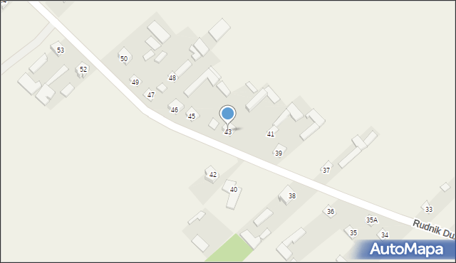 Rudnik Duży, Rudnik Duży, 43, mapa Rudnik Duży