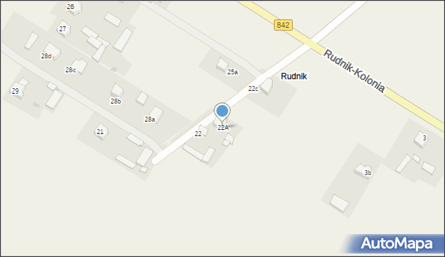 Rudnik-Kolonia, Rudnik-Kolonia, 22A, mapa Rudnik-Kolonia