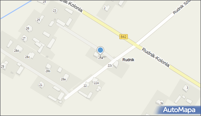 Rudnik-Kolonia, Rudnik-Kolonia, 25a, mapa Rudnik-Kolonia