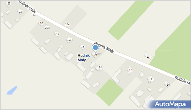 Rudnik Mały, Rudnik Mały, 15, mapa Rudnik Mały