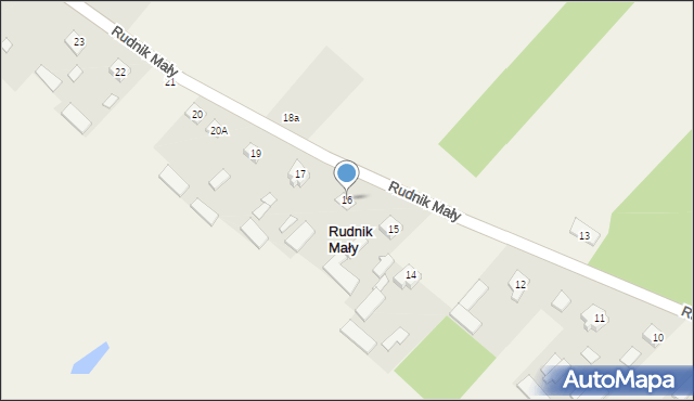 Rudnik Mały, Rudnik Mały, 16, mapa Rudnik Mały