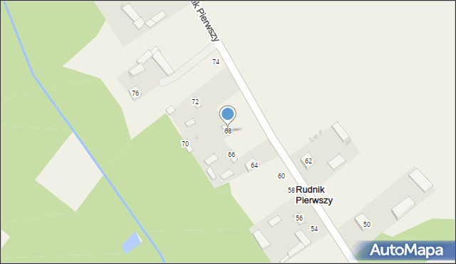 Rudnik Pierwszy, Rudnik Pierwszy, 68, mapa Rudnik Pierwszy