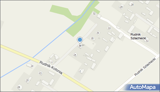 Rudnik Szlachecki, Rudnik Szlachecki, 36, mapa Rudnik Szlachecki