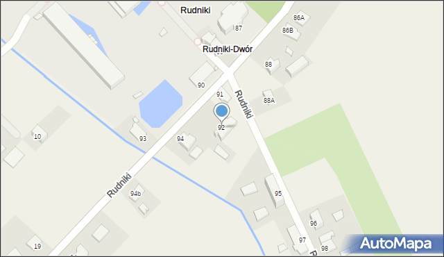 Rudniki, Rudniki, 92, mapa Rudniki