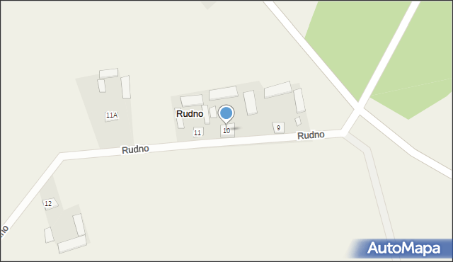 Rudno, Rudno, 10, mapa Rudno