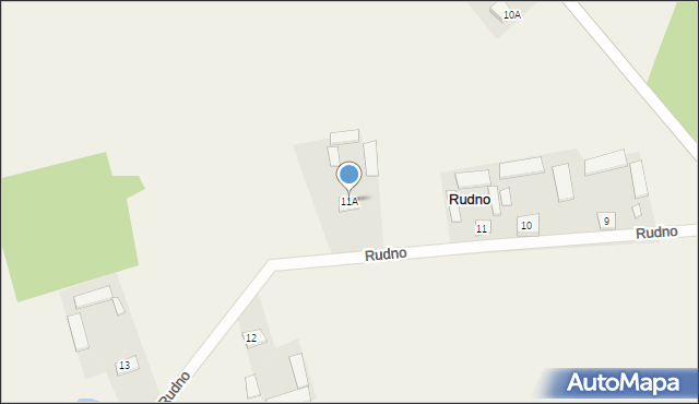 Rudno, Rudno, 11A, mapa Rudno