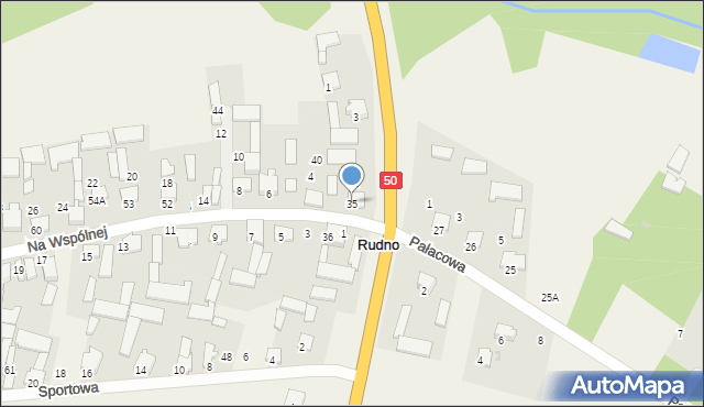 Rudno, Rudno, 35, mapa Rudno