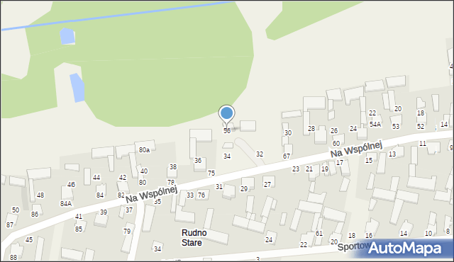 Rudno, Rudno, 56, mapa Rudno