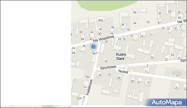 Rudno, Rudno, 79, mapa Rudno