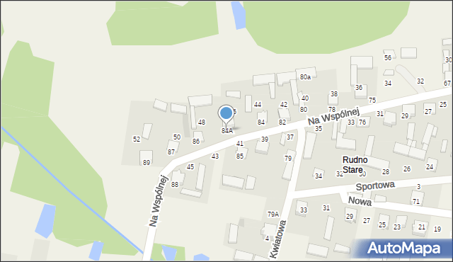 Rudno, Rudno, 84A, mapa Rudno