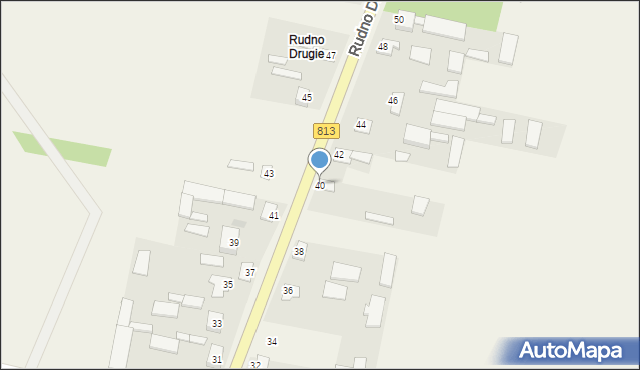 Rudno, Rudno Drugie, 143, mapa Rudno