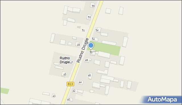 Rudno, Rudno Drugie, 151, mapa Rudno