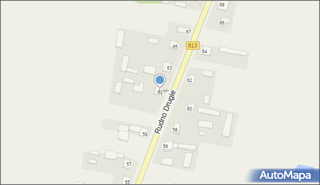 Rudno, Rudno Drugie, 163, mapa Rudno