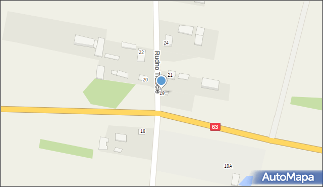 Rudno, Rudno Trzecie, 19, mapa Rudno