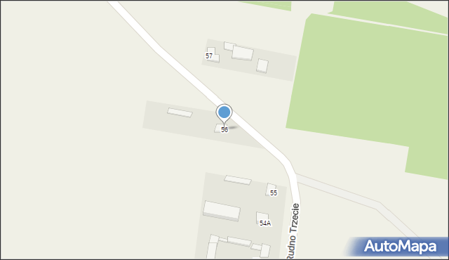 Rudno, Rudno Trzecie, 56, mapa Rudno