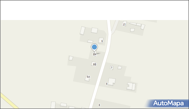 Rudno, Rudno Trzecie, 8A, mapa Rudno