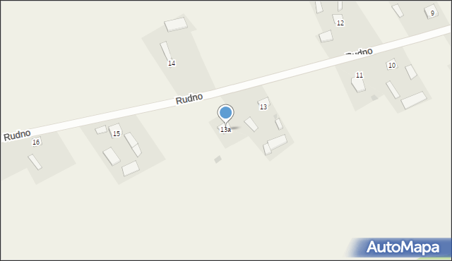 Rudno, Rudno, 13a, mapa Rudno