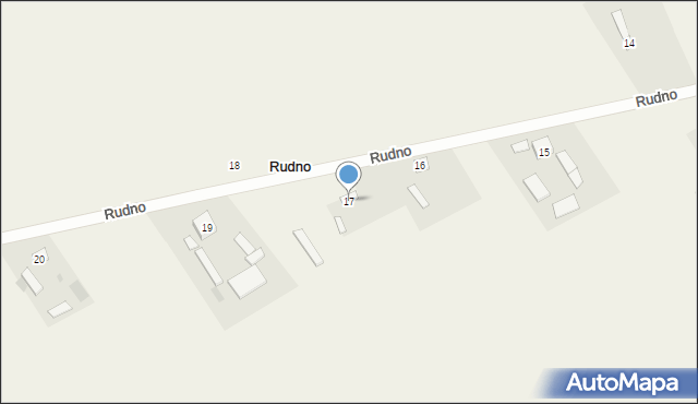 Rudno, Rudno, 17, mapa Rudno