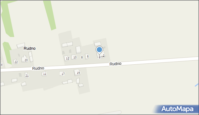 Rudno, Rudno, 4, mapa Rudno