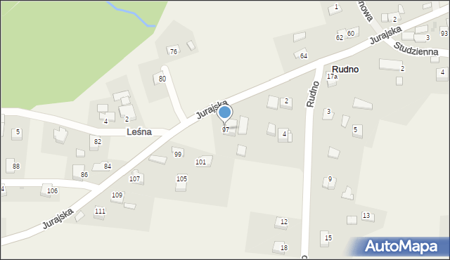 Rudno, Rudno, 201, mapa Rudno