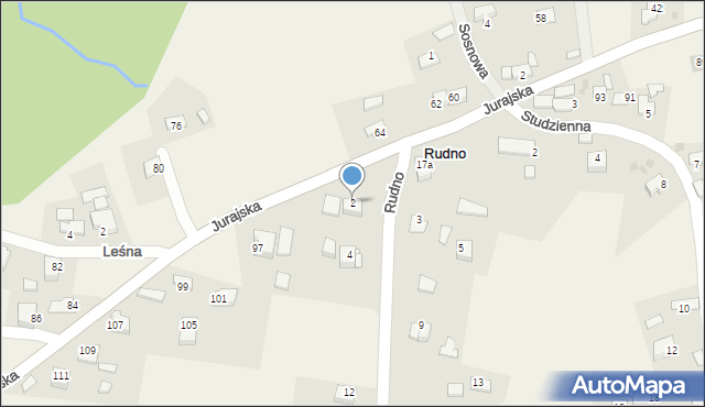 Rudno, Rudno, 213, mapa Rudno