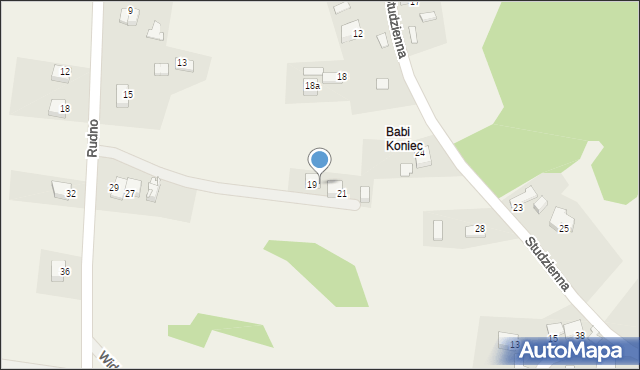 Rudno, Rudno, 233, mapa Rudno