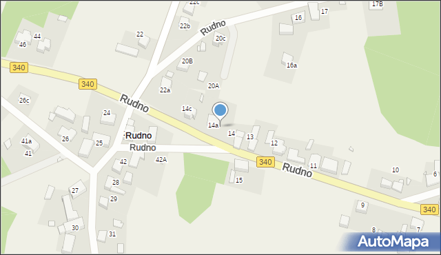 Rudno, Rudno, 14b, mapa Rudno