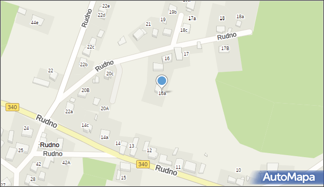 Rudno, Rudno, 16a, mapa Rudno