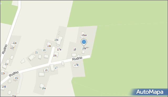 Rudno, Rudno, 18a, mapa Rudno