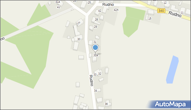 Rudno, Rudno, 32a, mapa Rudno