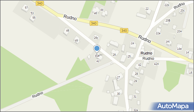 Rudno, Rudno, 41a, mapa Rudno