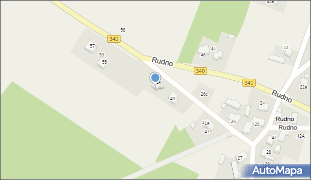 Rudno, Rudno, 51, mapa Rudno