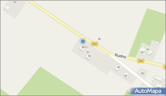 Rudno, Rudno, 57, mapa Rudno