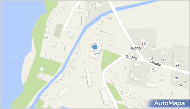 Rudno, Rudno, 12, mapa Rudno