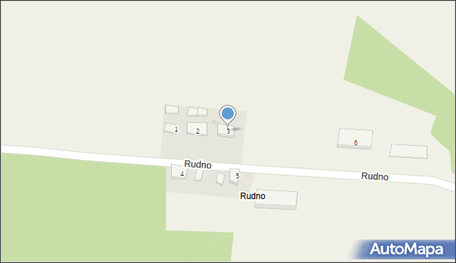 Rudno, Rudno, 3, mapa Rudno