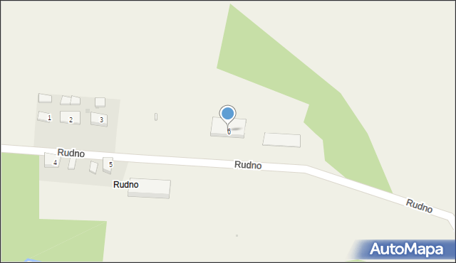 Rudno, Rudno, 6, mapa Rudno