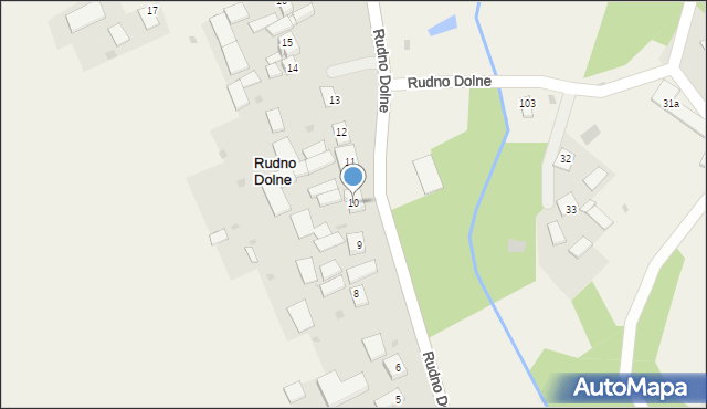 Rudno Dolne, Rudno Dolne, 10, mapa Rudno Dolne