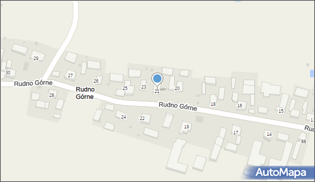 Rudno Górne, Rudno Górne, 21, mapa Rudno Górne