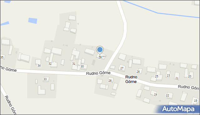 Rudno Górne, Rudno Górne, 29, mapa Rudno Górne