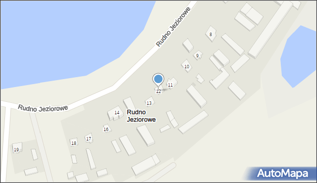 Rudno Jeziorowe, Rudno Jeziorowe, 12, mapa Rudno Jeziorowe