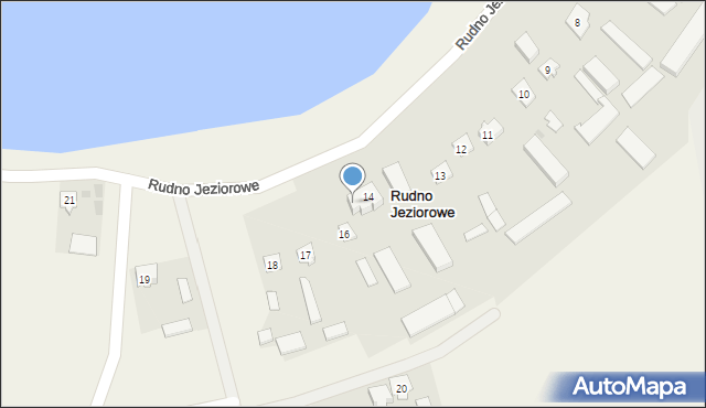 Rudno Jeziorowe, Rudno Jeziorowe, 15, mapa Rudno Jeziorowe