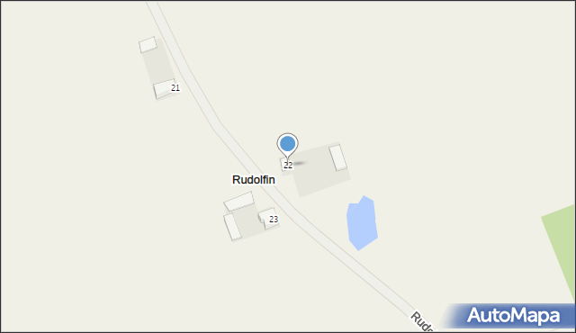 Rudolfin, Rudolfin, 22, mapa Rudolfin