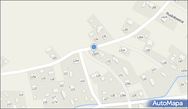 Rudołowice, Rudołowice, 133, mapa Rudołowice